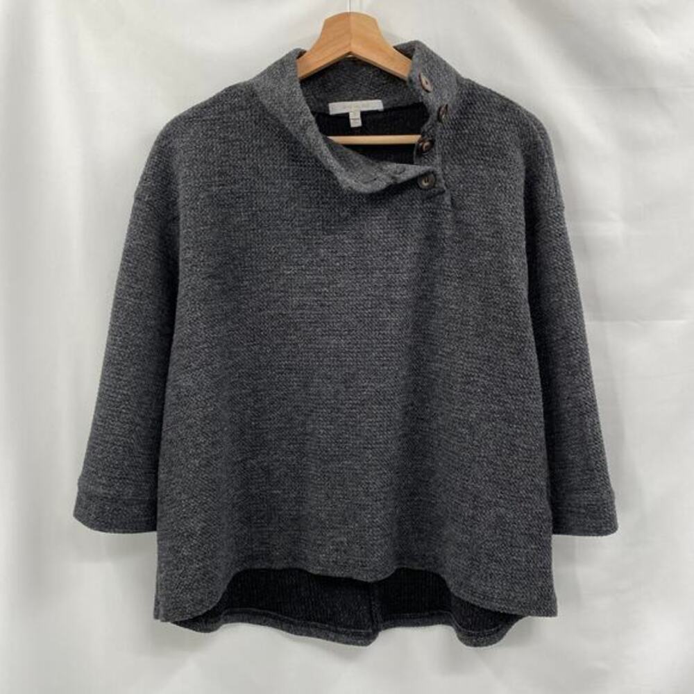 Anthropologie gray mock neck‎ top